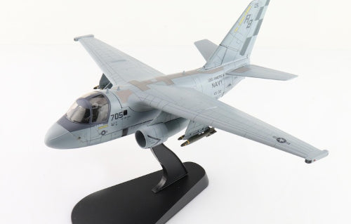 Highly detailed 1/72 S-3 Viking diecast model with realistic features, stand, and landing gear, celebrating Desert Storm aviation history.