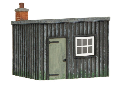 Detailed model of a lamp room and private office for authentic railway station dioramas during the Big Four era.
