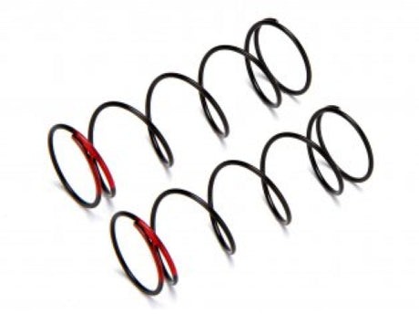 Red BB Shock Spring for RC cars, weighing 86.1g, enhances suspension for superior control and stability.