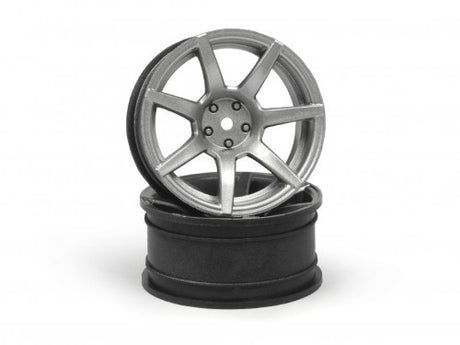 1/10 scale 7Twenty 6mmOS Gnmtl wheels, inspired by James Deane's Formula Drift car, lightweight and durable for enhanced performance.