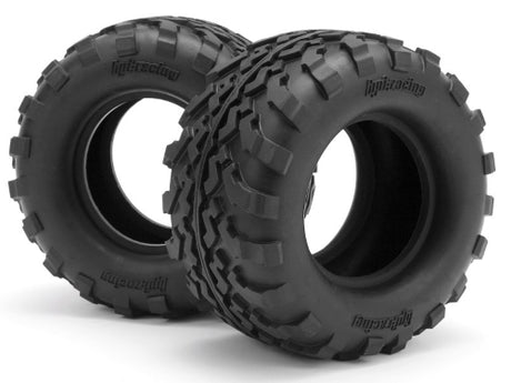 High-performance GT-2 tyres with foam for HPI Savage models, offering lightweight design and aggressive all-terrain traction.