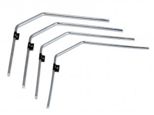 Premium Radio Control Sway Bars Set designed for stability and performance, sizes 2.0, 2.2, 2.4, 2.6 for optimal handling.