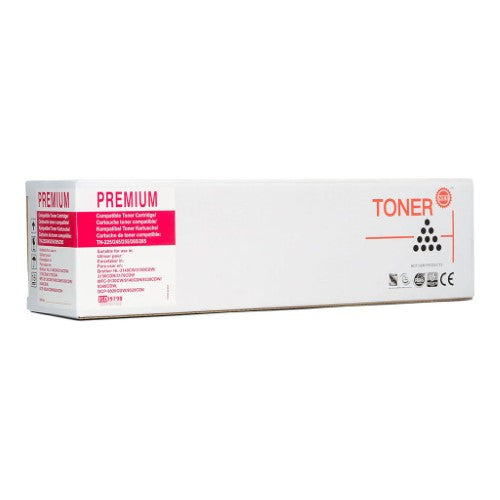 Icon Compatible Brother TN255 Magenta Toner Cartridge for vibrant prints, high volume capacity, and easy installation.