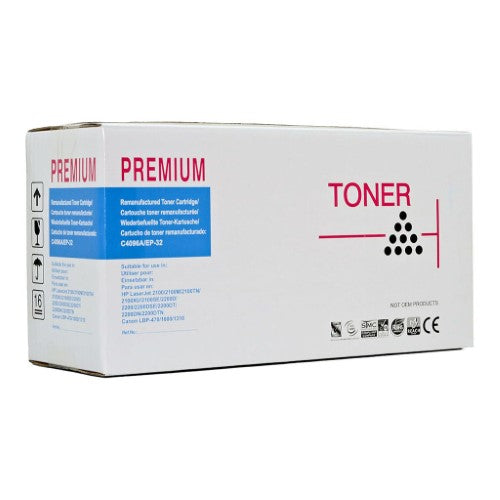 Icon Remanufactured HP C4096A/Canon EP32 Black Toner Cartridge for vibrant prints, 5000-page yield, and eco-friendly performance.