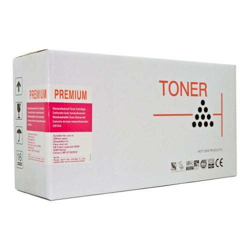 Icon Remanufactured HP C9733A Magenta Toner Cartridge for vibrant prints, 12,000 page yield, compatible with HP Color LaserJet series.