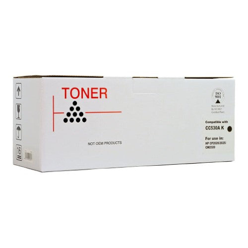 Icon Compatible Black Toner Cartridge, high-quality prints, 3500 page yield, compatible with HP and Canon printers.