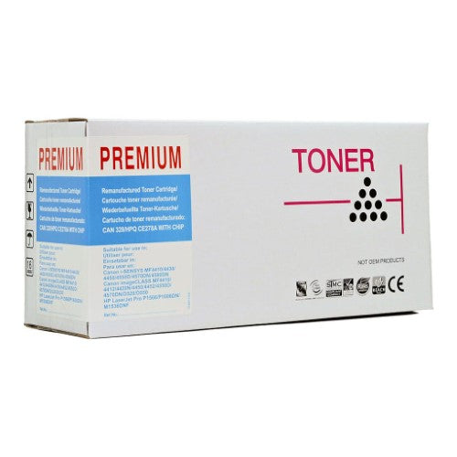 Icon Remanufactured HP CE278A Black Toner Cartridge for HP LaserJet, yields 2100 prints, ensures professional quality output.