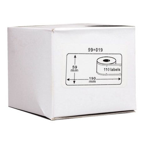 Icon Dymo LW shipping labels, 190 x 59mm, pack of 150, for clear, professional address labeling.
