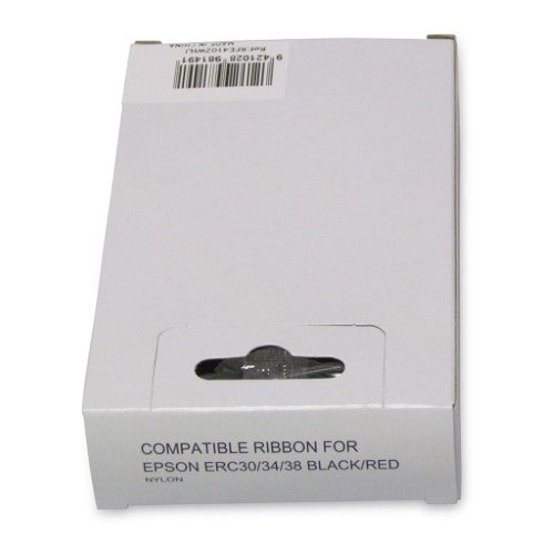 Epson compatible black/red ribbon ERC30/34/38 for sharp prints in various Epson FAX models.