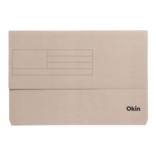 Grey Icon Card Document Wallet with expanding gusset, perfect for organizing important documents and cards.