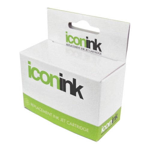 Icon Remanufactured HP 65 Black XL Ink Cartridge for crisp prints, compatible with various HP models, page yield 300.