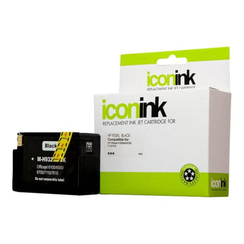 High-yield black ink cartridge for HP printers, delivering 1000 pages of professional quality prints.