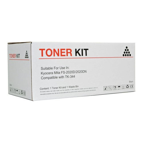 Icon Compatible Kyocera TK344 Black Toner Cartridge for up to 12,000 pages of crisp, vibrant printing in Kyocera laser printers.