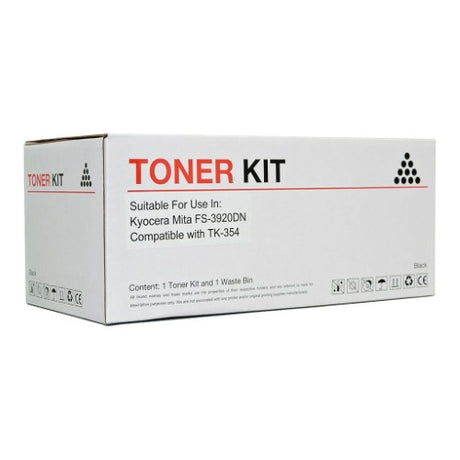 Icon Compatible Kyocera TK354 Black Toner Cartridge for up to 15,000 pages of professional-quality prints.