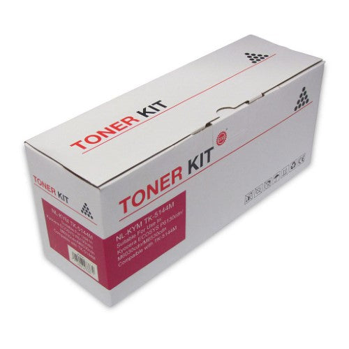 Icon Compatible Kyocera TK5144 Magenta Toner Cartridge for vibrant prints, 5,000-page yield, easy installation.