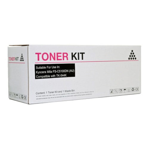 Icon Compatible Kyocera TK544 Black Toner Cartridge for FSC5100DN, prints up to 5,000 pages, delivers sharp, professional-quality output.