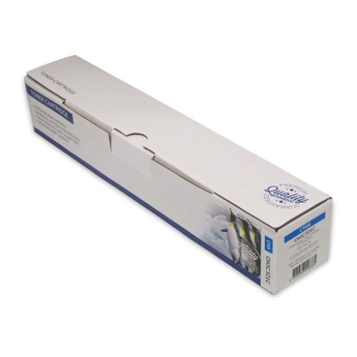 Icon Compatible OKI C301/C321/MC342 Cyan Toner cartridge with vibrant colors, 1500 page yield, easy installation.