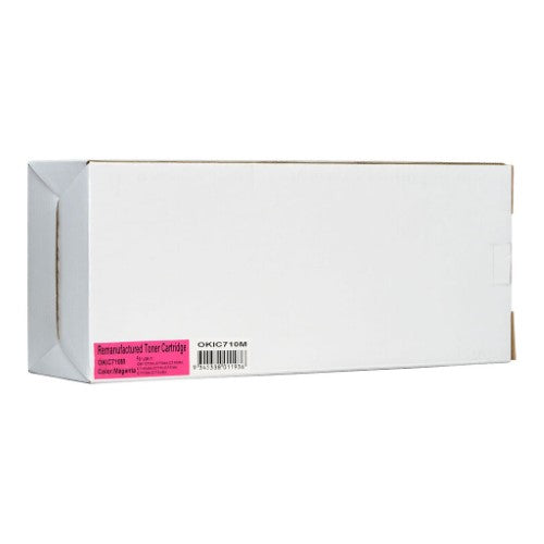 OKI Compatible Magenta Toner Cartridge for C710/711, yields 11,500 pages, ideal for vibrant prints and sharp graphics.