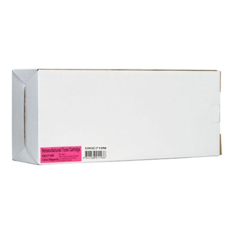 OKI Compatible Magenta Toner Cartridge for C710/711, yields 11,500 pages, ideal for vibrant prints and sharp graphics.