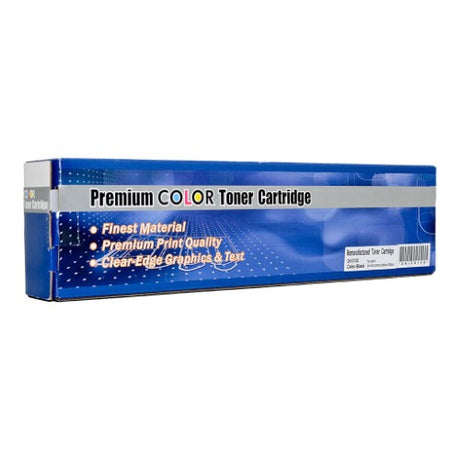 OKI Remanufactured C810/830 Black Toner Cartridge, high yield of 8000 pages, eco-friendly, compatible with multiple OKI printer models.