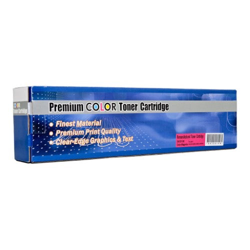 Magenta toner cartridge for OKI C810/830; yields 8000 pages, vibrant color for documents and photos, easy installation.