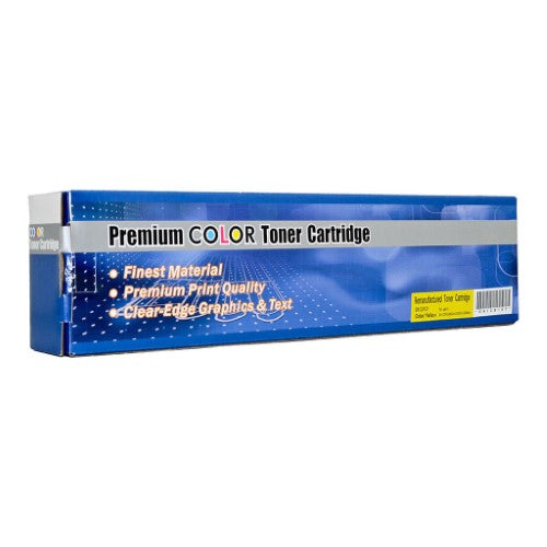 Icon Remanufactured OKI C810/830 Yellow Toner Cartridge for vibrant prints, 8000-page yield, compatible with OKI printers.