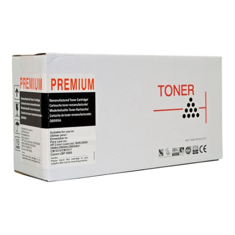 Icon Remanufactured HP Q6000A/Canon CART307 Black Toner Cartridge for high-quality prints with a 2,500-page yield.