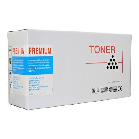 Icon Remanufactured Cyan Toner Cartridge for HP, 4000 page yield, delivers vibrant prints and sharp text, easy to install.