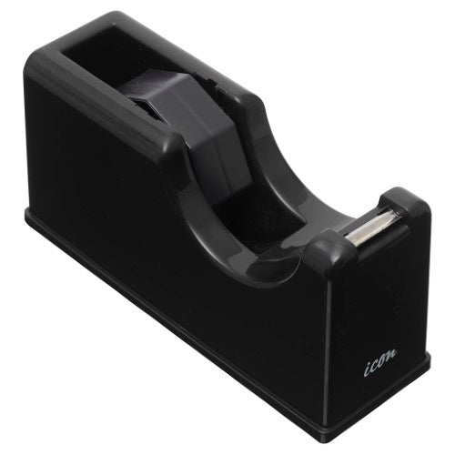 Heavy-duty Icon Tape Dispenser with a weighted base for one-handed use, compatible with 33m and 66m tape rolls.