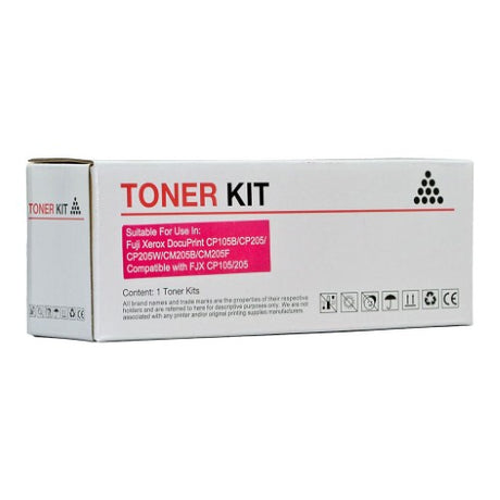 Icon Compatible Fuji Xerox CT201593 Magenta Toner Cartridge for vibrant prints, up to 1,400 pages, easy installation.