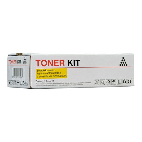 Icon Compatible Fuji Xerox CT201635 Yellow Toner Cartridge for vibrant prints, yields up to 3,000 pages, compatible with CP305d/CM305df.