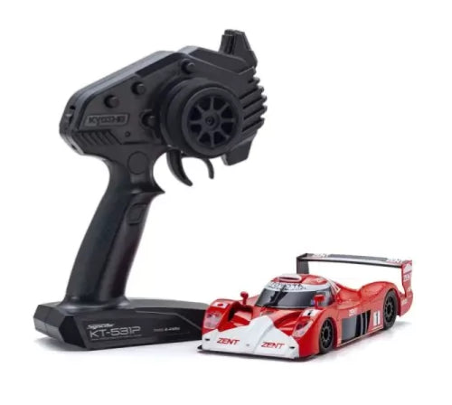 Detailed MR-03LM Toyota GT-One #1 RC car with precision control features and display-quality finish.