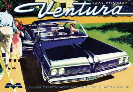 1/25 model kit of a 1961 Pontiac Ventura SD, featuring intricate details for classic car enthusiasts.