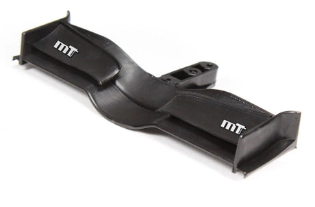 Sleek black racing drone with advanced controls for high-speed maneuvers and exceptional stability.