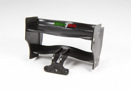 High-speed black remote control racing car with aerodynamic design, responsive controls, and durable construction.