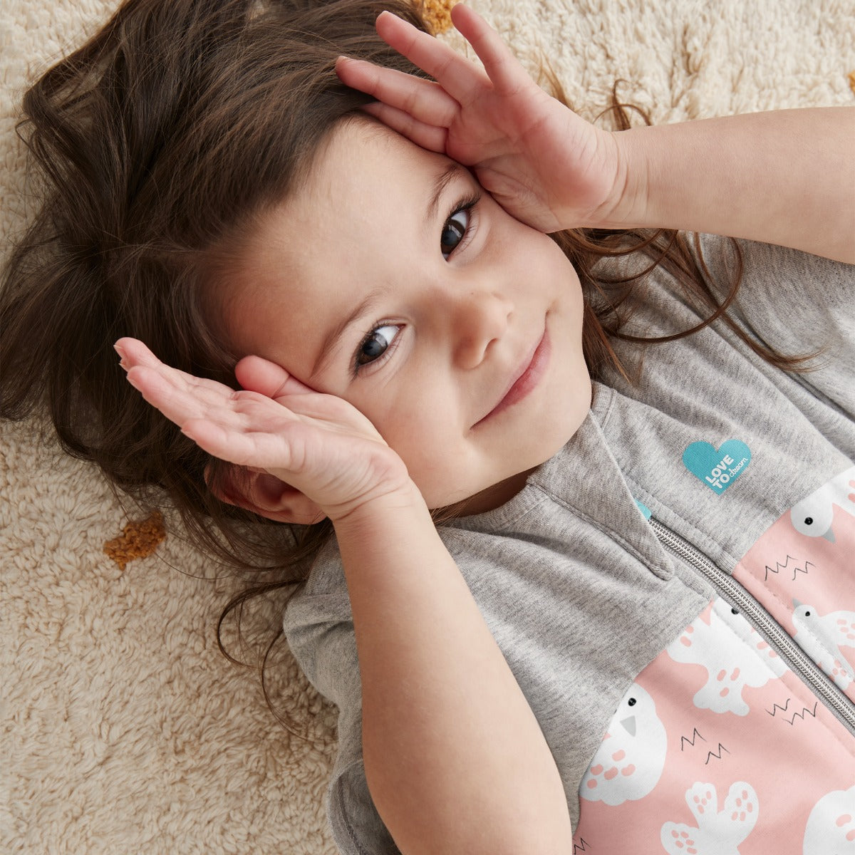 Love to DreamSleep Suit Organic 1.0 TOG - Dove Pink - 3Y