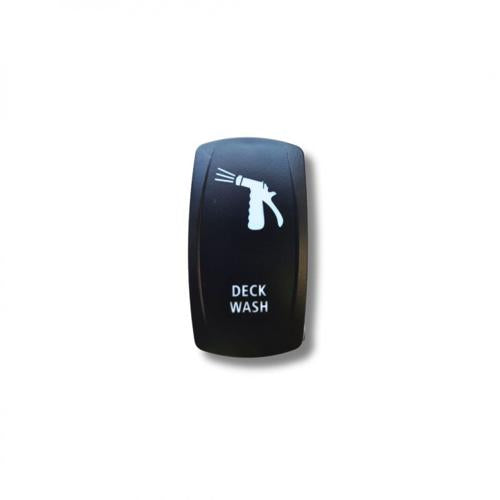 DECK WASH SWITCH OFF/ON BLUE LED 12/24V - NARVA