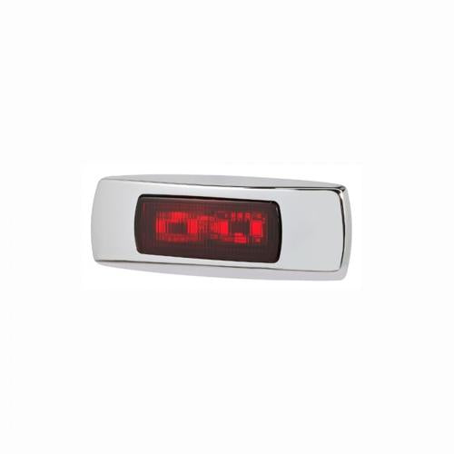 9-33V MDL68 LED REAR END OUTLINE MARKER RED 0.5M CHROME - NARVA