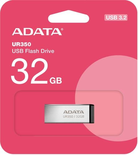 ADATA UR350 USB3.2 32GB Flash Drive Nickel/Black