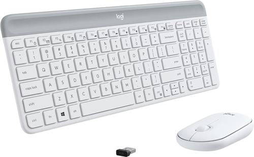 Logitech MK470 Slim W/L Desktop Kit - White