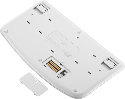 Logitech Wave Keys Wireless Ergo Keyboard - White