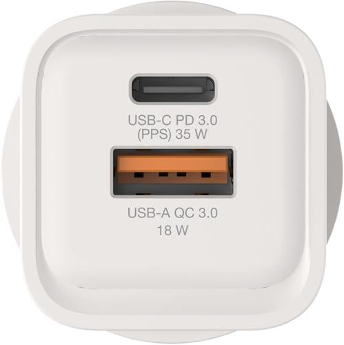 Verbatim 35W GaN Charger with 1x USB-C and 1x USB-A