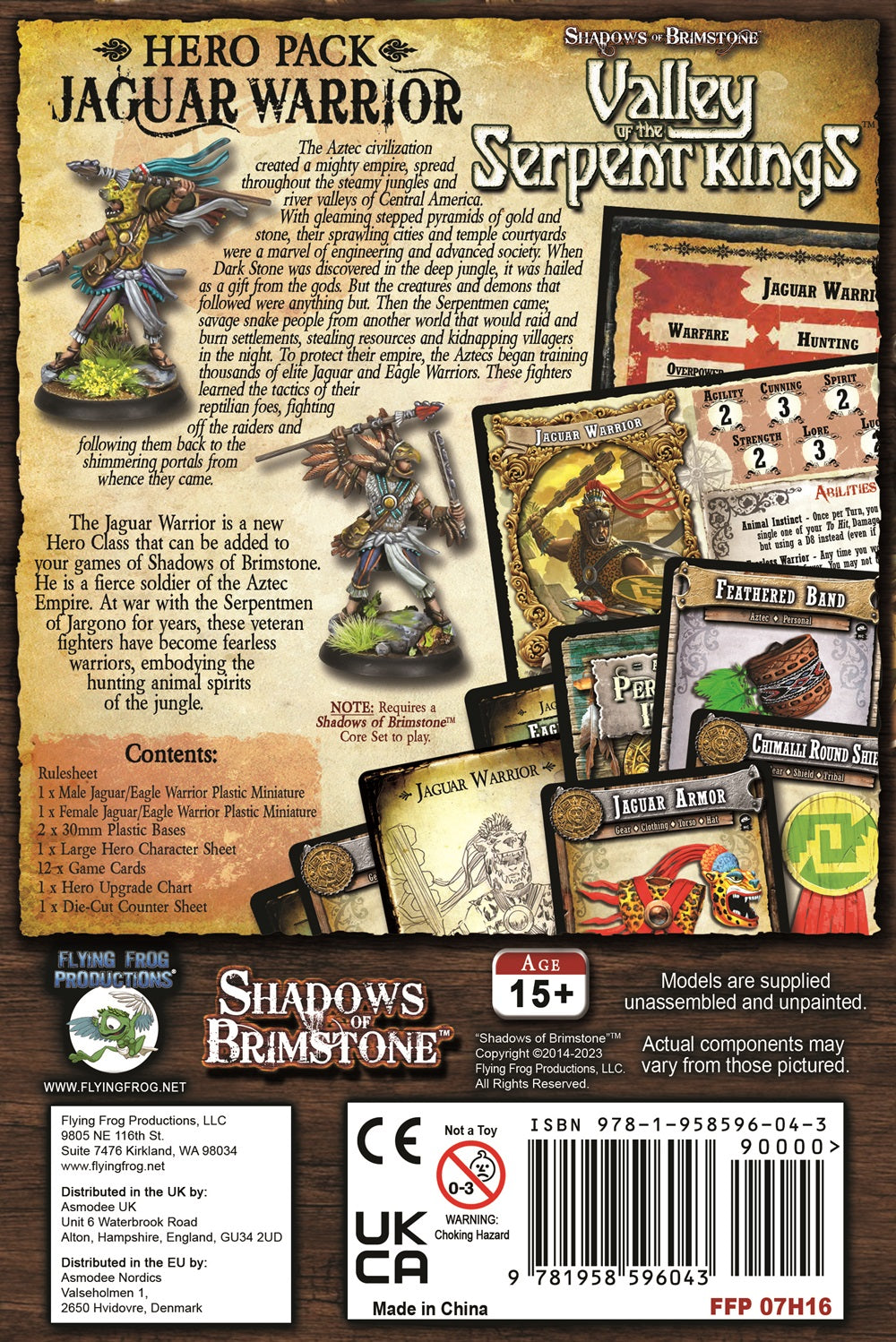 Shadows of Brimstone - Hero Pack - Jaguar Warrior