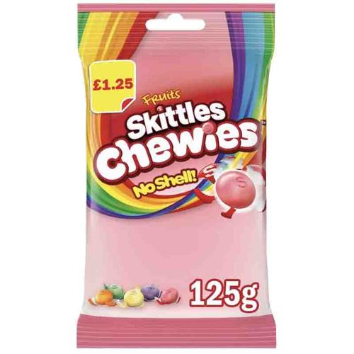 Soft Fruit Chews 125g Skittles Pack of 12