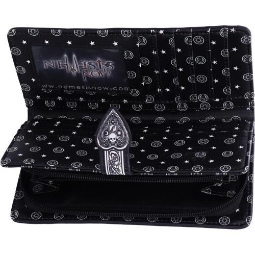 Spirit Board Embossed Purse Ouija Wallet Black 18.5cm - Nemesis Now