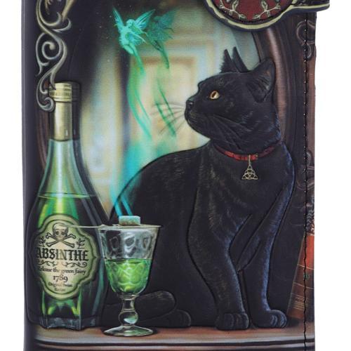 Lisa Parker Absinthe and Black Cat Familiar Purse 18.5cm - Nemesis Now