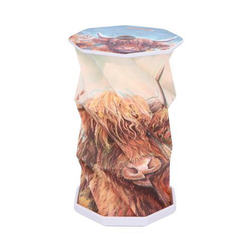 Highland Cow Foldable USB Rechargeable Lamp 21cm - Nemesis Now