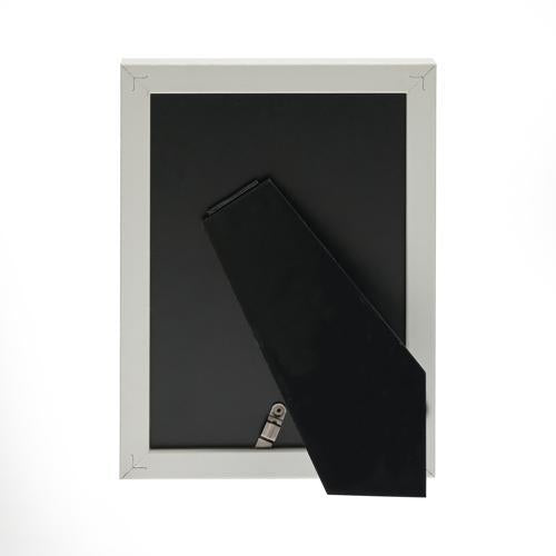 Photo Frame - Impressions Grey Faux Wood & Silver 4x6in