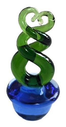 Kiwiana Koru Glass Art 3x3x5.5-6cm - GA48C