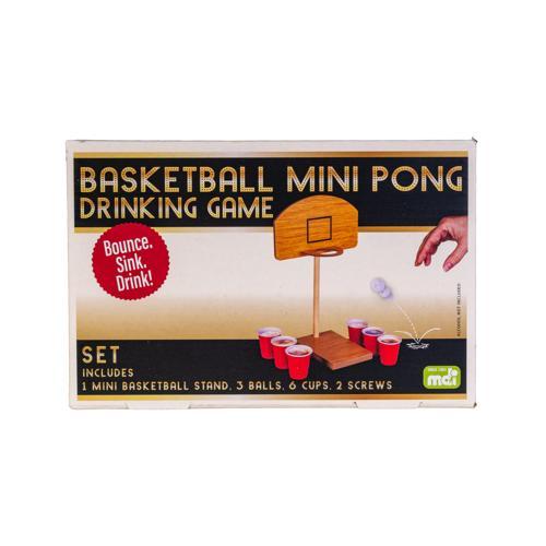 Basketball Mini Pong Drinking Game - Pack of 2